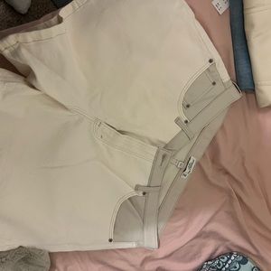 Abercrombie Mixed Leather Shorts